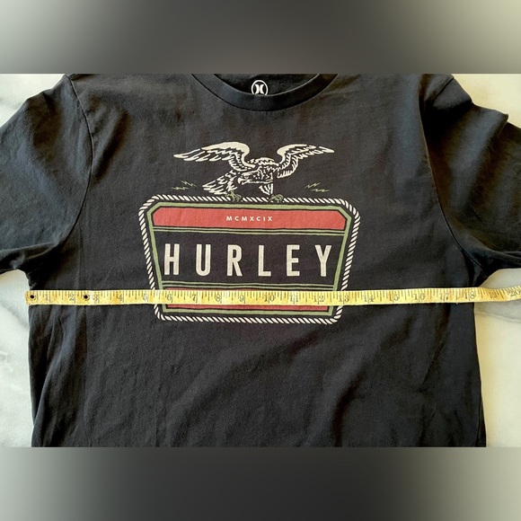 NWOT Black Hurley Eagle Graphic Tee - Picture 5 of 6